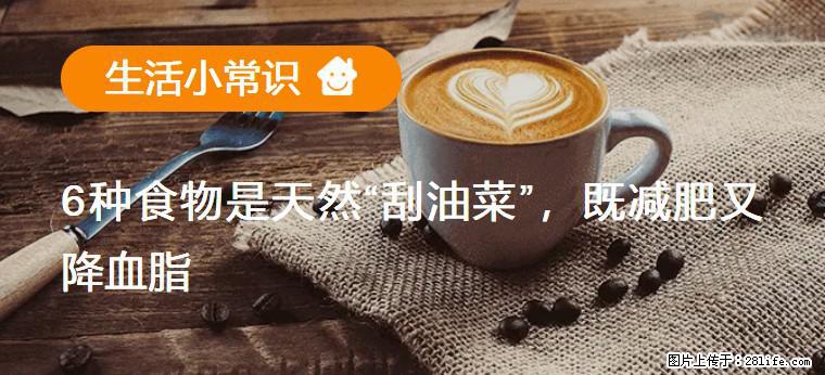 【生活小常识】6种食物是天然“刮油菜”，既减肥又降血脂 - 雅安生活资讯 - 雅安28生活网 ya.28life.net